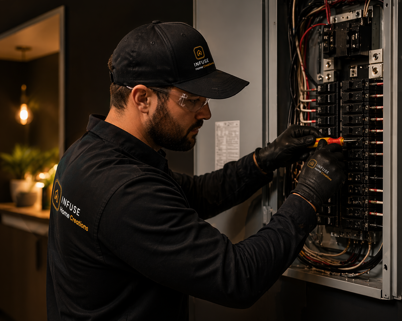 Infuse Home Creations technician at work